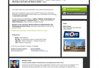 Invitation - Club Jeune Génération Normandie #3
