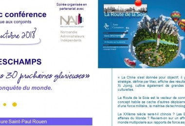 Dîner/conférence "les nouvelles routes de la soie"